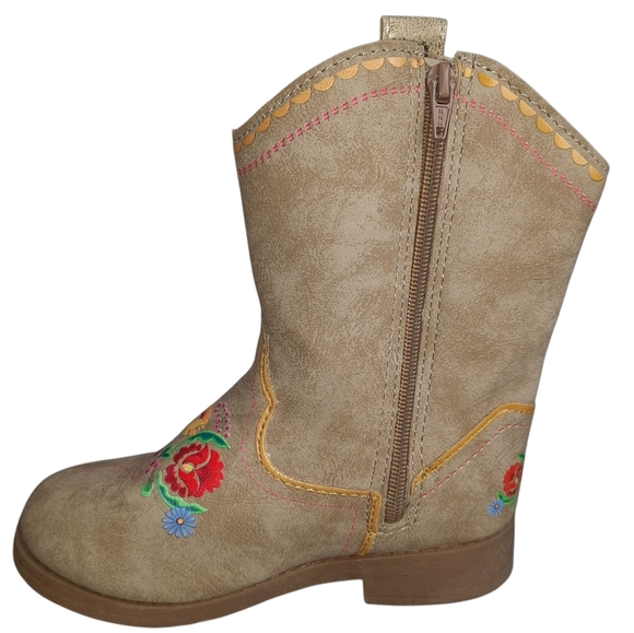 Spirit Untamed Tan Western Cowgirl Boots SZ 9 Toddler - Picture 9 of 12